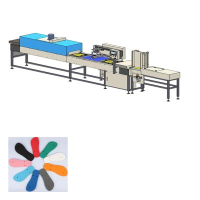 China Fully Automatic Slipper Sole Printing Machine Flip Flop Screen Printing Machine for sale