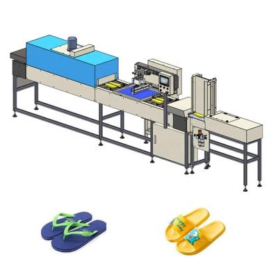 China Flip Flop Production Line Machine Automatic Slipper Sole Printing Machine for sale