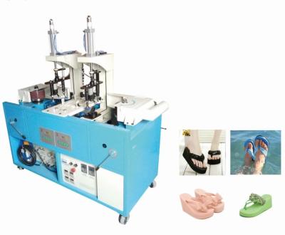 China Automatic EVA Foam PVC TPR Rubber Finished Flip Flops Slippers Making Machine For Both High & Flat Heel for sale