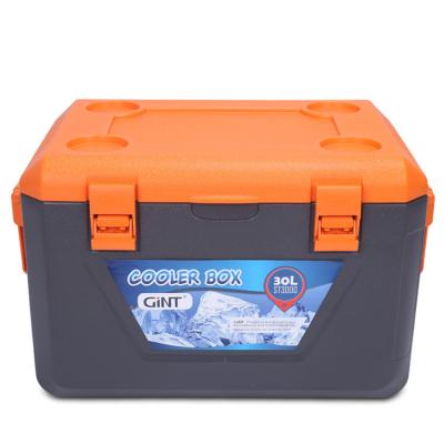 China Waterproof Gint Insulate Beverage Wheel Plastic Portable Ice Cooler Box For Camping Fishing for sale