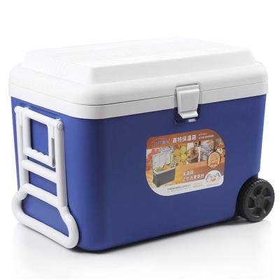 China Gint 50L Waterproof Ice Cooler Box For Portable Cooler Outdoor Camping Box With Wheels Cool Box for sale