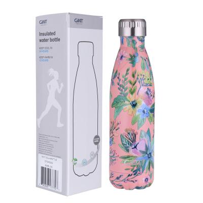 China Fashion 500ml Heat Insulation Cola Shape Viable Running Popular Water Bottle for sale