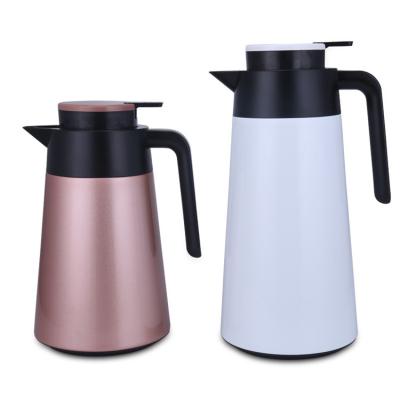 China 1L Home Insulated Double Wall Stainless Steel Water Kettle Pot Vacuum Coffee Pot for sale