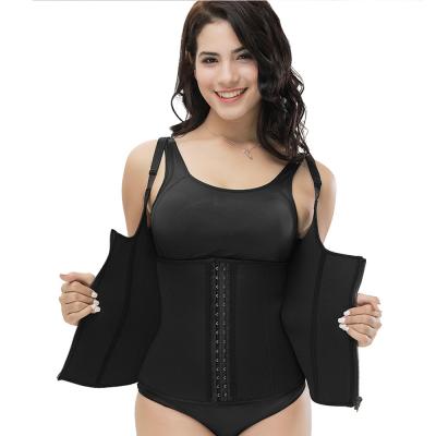 China Interesting Push Up Vest Body Shape Women Waist Trainer Waist Cincher Waist Cincher Body Shaper Body Shaper Corset Zipper Vest Plus Size XS-6XL Shaperwear for sale