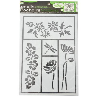 China Decoration Beautiful Custom Design Stencils Adhesive for sale