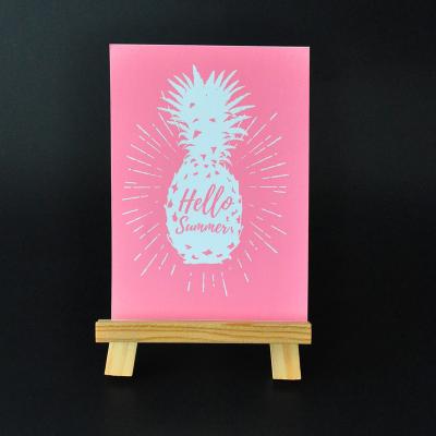 China Decoration Pineapple Self Stick Silk Screen Reusable Stencil For DIY Decorating for sale