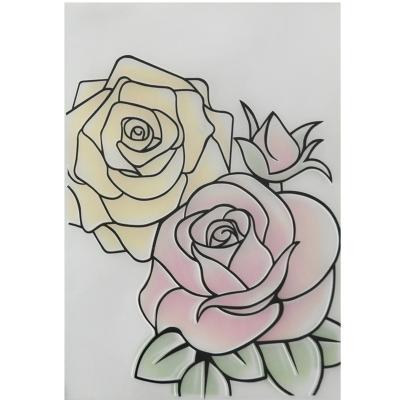 China China sweet rose greeting card folders and emboosing stamp set for sale