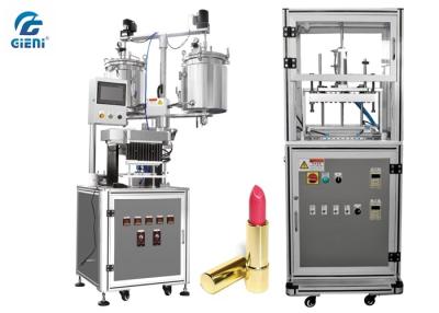 China Durable Cosmetic Cream Filling Machine 12 nozzles with Air Blowing Type Mould Releaser for sale