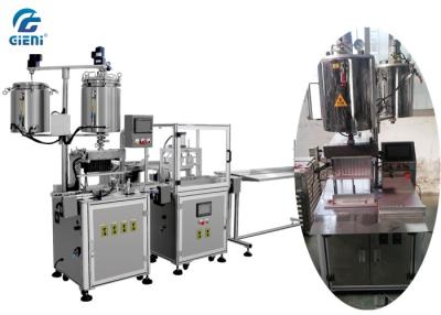 China Stainless Steel Mascara Filling Machine , Semi - Auto Mascara Tube Filler for sale