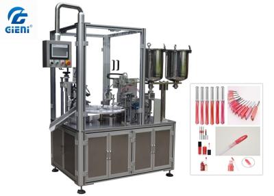 China Drehfarbkosmetische Wimperntuschen-füllende und mit einer Kappe bedeckende Maschine automatisch zu verkaufen