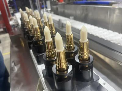 Cina Macchina di riempimento di rossetto a livello automatico completo con 2 ugelli e serbatoio di riscaldamento in ceramica in vendita