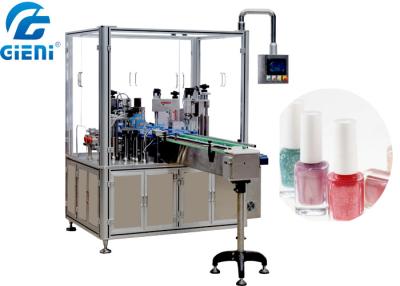 China Automatic Liquid Nail Polish Filling Equipment PLC And Touch Screen Control for sale