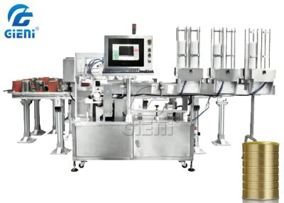 China Kappen-ladende Milchpulver-Etikettiermaschine 1.5Kw 0.6MPa zu verkaufen