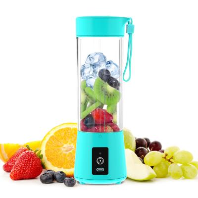 China Popular Quality 400ml 6 Blades Car USB Mini Electric Rechargeable Travel High Portable Blender Fruit Juicer for sale