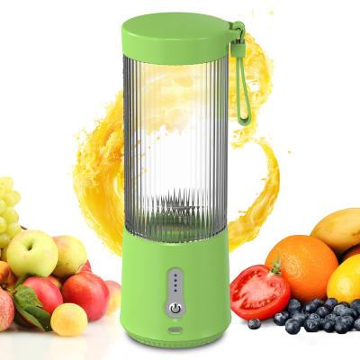 China Mini Electric Car Blender Travel 450ml Cordless Usb Charging Portable Fresh Fruit Blender Juicer for sale