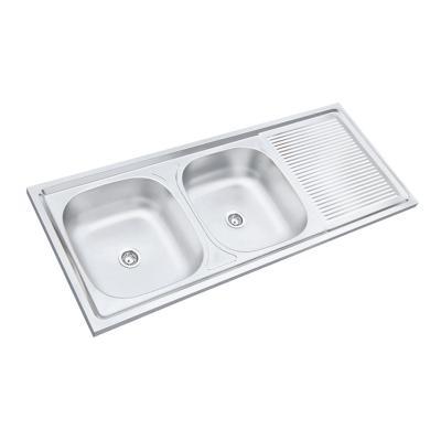 China New Type High Quality Wholesale Modern Deep Double Bowl Commercial Kitchen Sink for sale