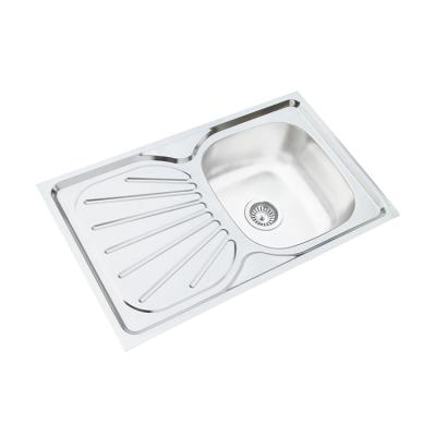 China Modern Economical Kitchen Sink For Cabinet Single Drainer Stainless Steel Sink for sale