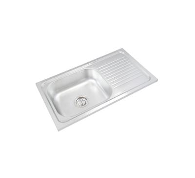 China Without Wall Mounted Single Bowl Single Bowl Single Tray Stainless Steel CHEAP Kitchen Sink for sale