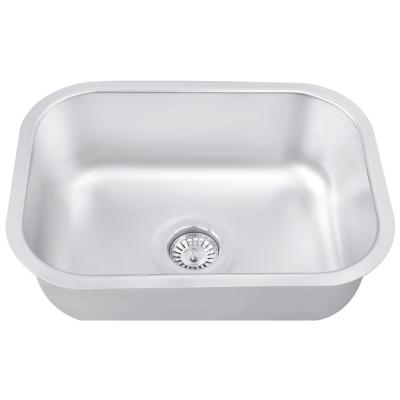 China Undermount Deep Single Bowl Kitchen Sink Home Modern Polish Made Surface for sale