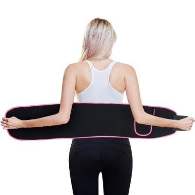 China Sports Rubber Adjustable Elastic Waist Fitness Support Brace Training Back Support Belt for sale