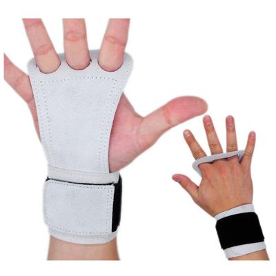 China Leather Material Universal Training Gym Weight Lift Protect Mat With Built-in Wrist Wrap For Indoor Exercise for sale