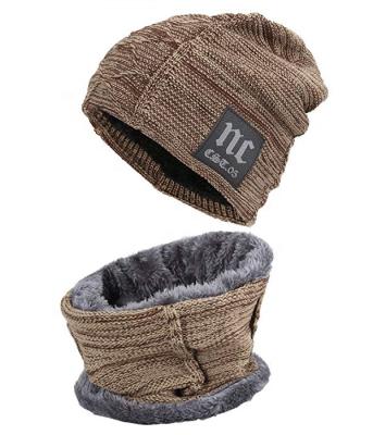 China Same As Images 2021 Wholesale Unisex Winter Hat And Scarf Hot Selling Knitting Set for sale