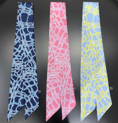 China WomenTarot Long Twill Scarf Tie Bags Scarves Abstract Printing Long Hair Scarf For Girl for sale