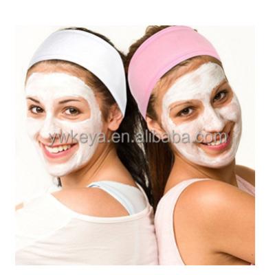 China 2019 Terry Cloth Stretch Yoga Sports Soft Spa Custom White Shower Make Up Headband for sale