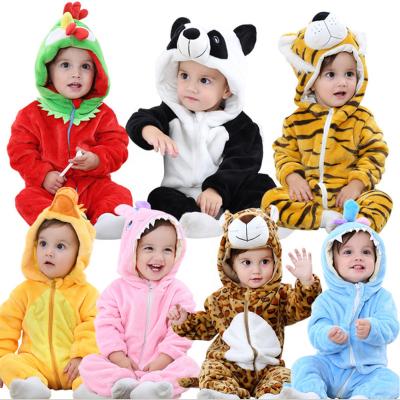 China Long Sleeve Baby Pajamas / Winter Hot Selling Animal Fleece For Baby / Cute Baby Romper for sale