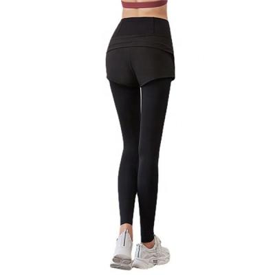 China 2021 Breathable Fashion Women Hip Lifting Rigged Fitness Two-Piece Quick Dry Sports Use Yoga Pants for sale