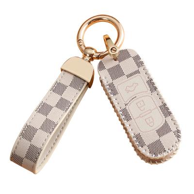 China Fanshion Amazon Hot Sales CX-3 CX-5 CX-7 CX-9 Axela Accessories Leather Car Key Case Chain Car Keys Cover for sale