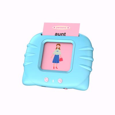 China Plastic Children Sight Words Teaching Machine Educational Toys Toddler Electronic Audible Flash Cards for sale