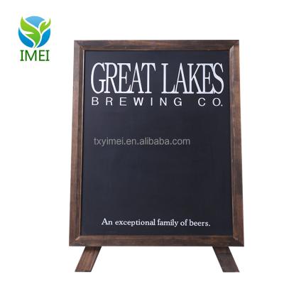 China Double Sided Hot Foldable Chalkboard Sight Wooden Mini Chalkboard Frame Double Sided With Stand Chalkboard Sign for sale