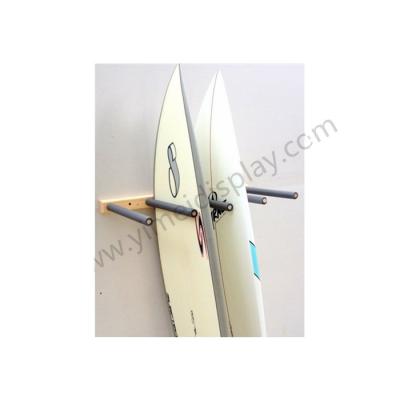 China Custom Design YM6-603 Vertical Wooden Surfboard Storage Rack Custume Disgn for sale