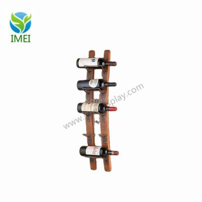 China Hot Selling Eco - Friendly Metal Wine Barrel Stave Wall Wine Rack for sale