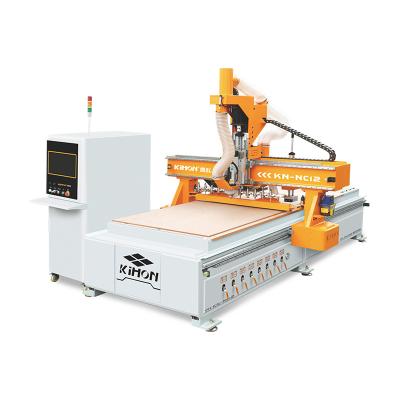 China Cabinet KIHON KN-NC12 Nesting CNC Router Machine High Speed ​​Automatic Wood Cabinet KIHON KN-NC12 Furniture Trimming Machine 4*9ft for sale