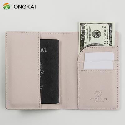 China NATIONAL Wholesale Custom Full Grain Leather Travel Passport Cover Holder Cover for Women and Men for sale