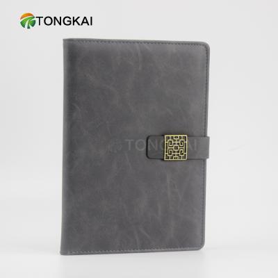 China Hardcover Custom LOGO PU Leather Hardcover A5 Notebook for sale