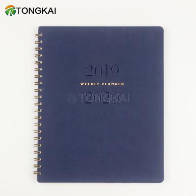 China 2022 Monthly Weekly Daily Spiral Custom Agenda Hardcover Notebook Logo Planner Notebook Printing for sale