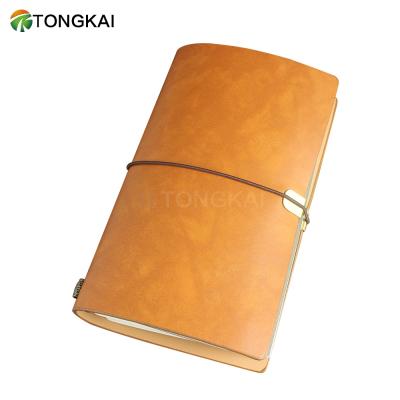 China Hardcover Business Gifts Hand-Crafted Genuine Leather Journal Traveler's Notebook Refill for Travelers for sale