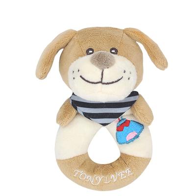 China Soft Educational Plush Toy Ring Baby Rattles Toys Sensory Plush Cartoon Toy Most Popular New Born for sale