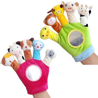 China Finger puppet plush animal puppet for baby finger puppet soft animal finger puppet for baby JJ015 for sale