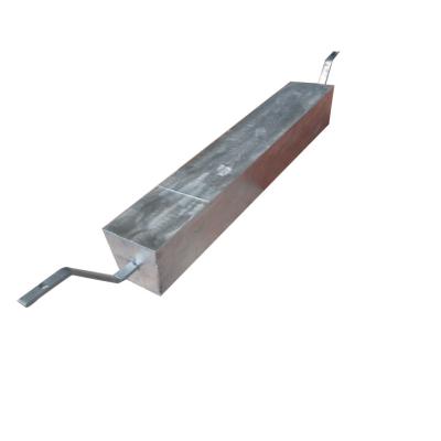 China Cathodic protection aluminum anode with standoff pipe for marine dock, jetty, bridge cathodic protection YX-AL-SSO3 for sale