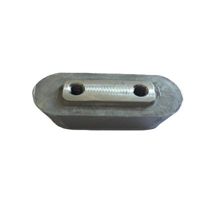 China Cathodic Protection Aluminum&Zinc die casting anode die casted aluminum anode for hongda boat engine protection for sale