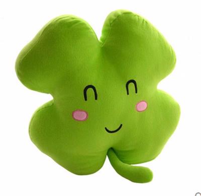 China Lucky Plush CHStoy Plant Shape Grass Four Leaf Pillow Cushion for sale