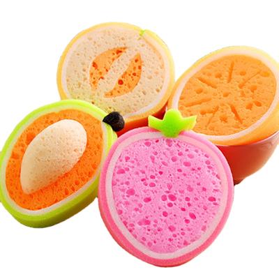 China QY viable new powerful attractive decontamination dish cloth rag dish towel fruit thickened sponge scouring protection easy to use for sale