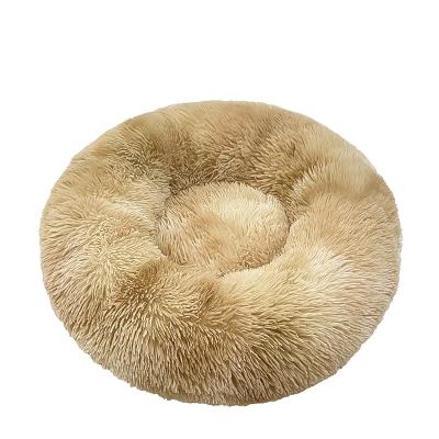 China Washable Dog Bed Dog Sofa Mats Sofa Cat Basket Warm Round Pet Plush Donut Dog Kennel Bed Soft Breathable Pet Room for sale