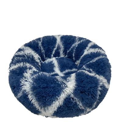 China Wholesale Soft Breathable And Fluffy High Quality Round Luxury Dog Plush Pillow Pet Beds Donut Dog Bed Sofa for sale