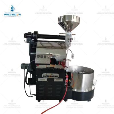 China Automatic Coffee Bean Roaster with Hot Air Roasting Method / Timer Function for sale