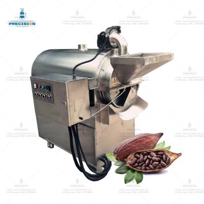 China Stainless Steel Drum Cocoa Bean Roaster Machine 220V For Consistent Roasting for sale